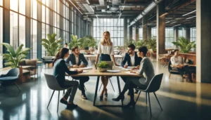 A photograph of a professional woman